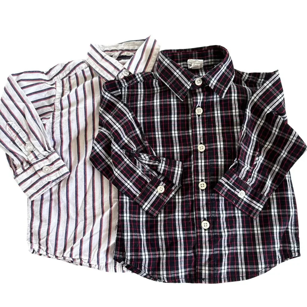 Blue Dress Shirt Bundle - Starting Out & Children's Place - 18 Months